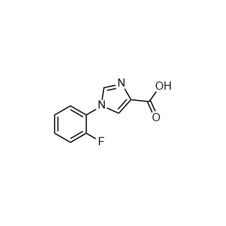 1-(2-氟苯基)-1H-咪唑-4-羧酸结构式