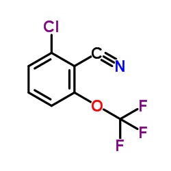2-氯-6-(三氟甲氧基)苯甲腈结构式