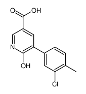 5-(3-chloro-4-methylphenyl)-6-oxo-1H-pyridine-3-carboxylic acid结构式