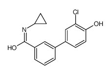 3-(3-chloro-4-hydroxyphenyl)-N-cyclopropylbenzamide结构式