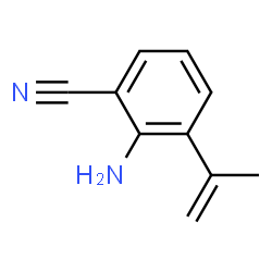 Benzonitrile,2-amino-3-(1-methylethenyl)- Structure