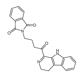 2-(4-(4,9-dihydro-3H-pyrido[3,4-b]indol-1-yl)-4-oxobutyl)isoindoline-1,3-dione Structure
