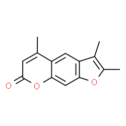 2,3,5-trimethylfuro[3,2-g]chromen-7-one结构式