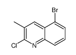 5-bromo-2-chloro-3-methylquinoline Structure