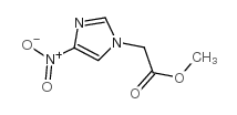 (4-硝基-1-咪唑基)乙酸甲酯结构式