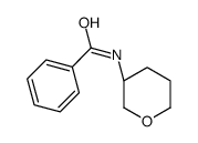 (R)-N-(四氢-2H-吡喃-3-基)苯甲酰胺结构式