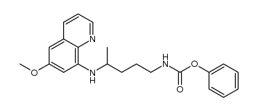 8-(4-phenoxycarbonylamino-1-methylbutylamino)-6-methoxyquinoline Structure