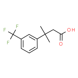 3-Methyl-3-[3-(trifluoromethyl)phenyl]butanoic acid Structure