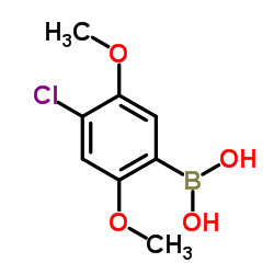(4-Chloro-2,5-dimethoxyphenyl)boronic acid Structure