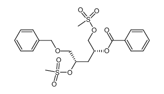 (2R,4S)-2-benzoyloxy-5-benzyloxy-1,4-bis((methylsulfonyl)oxy)pentane Structure