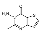 3-amino-2-methylthieno[3,2-d]pyrimidin-4-one结构式