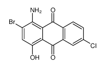 1-amino-2-bromo-6-chloro-4-hydroxyanthracene-9,10-dione Structure