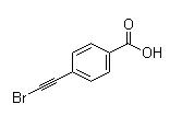 4-(2-溴乙炔基)苯甲酸结构式