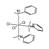 trichlorotris(dimethylphenylphosphine)vanadium(III) Structure