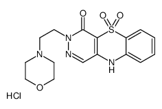 3-(2-morpholin-4-ylethyl)-5,5-dioxo-10H-pyridazino[4,5-b][1,4]benzothiazin-4-one,hydrochloride结构式