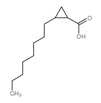 2-octylcyclopropane-1-carboxylic acid结构式