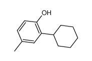 Phenol,2-cyclohexyl-4-methyl- Structure