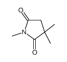 1,3,3-trimethylpyrrolidine-2,5-dione结构式