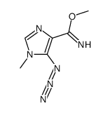 methyl 5-azido-1-methyl-1H-imidazole-4-carboximidate结构式