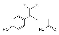 acetic acid,4-(1,2,2-trifluoroethenyl)phenol Structure