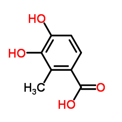 3,4-二羟基-2-甲基苯甲酸结构式