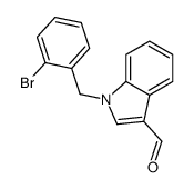1-(2-bromobenzyl)-1H-indole-3-carboxaldehyde Structure