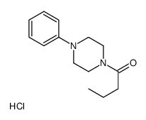 Piperazine, 1-butyryl-4-phenyl-, hydrochloride Structure