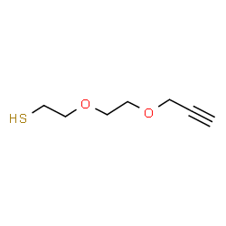 Propargyl-PEG2-Thiol结构式