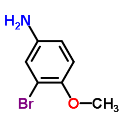 3-溴-4-甲氧基苯胺结构式