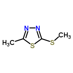 2-甲基-5-(甲硫基)-1,3,4-噻二唑结构式