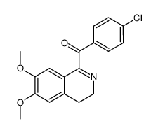 1-(4-chlorobenzoyl)-6,7-dimethoxy-3,4-dihydroisoquinoline结构式