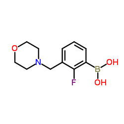[2-Fluoro-3-(4-morpholinylmethyl)phenyl]boronic acid Structure
