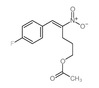 4-Penten-1-ol,5-(4-fluorophenyl)-4-nitro-, 1-acetate structure