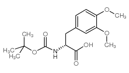 (R)-2-((叔丁氧基羰基)氨基)-3-(3,4-二甲氧基苯基)丙酸结构式