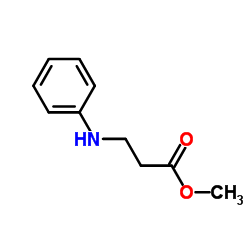 3-(苯基氨基)丙酸甲酯结构式