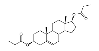 androst-5-ene-(3beta,17beta)-diol dipropionate结构式