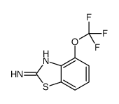 2-氨基-4-三氟甲氧基苯并噻唑结构式