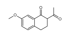 2-acetyl-7-methoxy-1-tetralone Structure