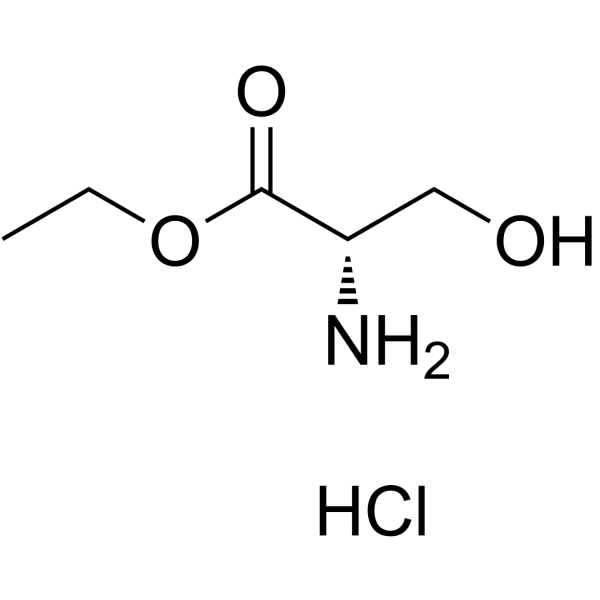 L-丝氨酸乙酯盐酸盐结构式