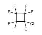 1,1-dichloro-2,2,3,3,4,4-hexafluorocyclobutane Structure