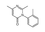 2,6-dimethyl-3-(2-methylphenyl)pyrimidin-4-one结构式