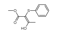 methyl 2-phenylthioacetoacetate结构式