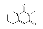 1,3-dimethyl-6-propylpyrimidine-2,4-dione结构式