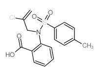 Benzoic acid,2-[(2-chloro-2-propen-1-yl)[(4-methylphenyl)sulfonyl]amino]- Structure