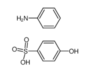 p-hydroxybenzenesulphonic acid, compound with aniline (1:1) Structure