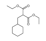 (Cyclohexylmethyl)malonic acid diethyl ester Structure