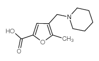 5-甲基-4-哌啶-1-甲基呋喃-2-羧酸结构式