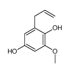 2-methoxy-6-prop-2-enylbenzene-1,4-diol结构式