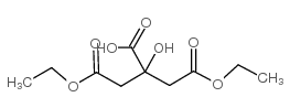 2-羟基-1,2,3-丙烷三羧酸二乙酯结构式