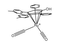 [2,5-Ph2-3,4-Tol2(η5-C4COH)]Ru(CO)2H结构式